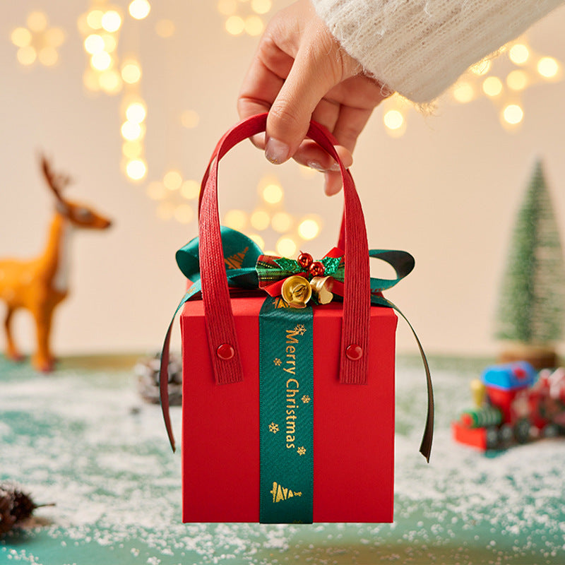 Christmas Gift Boxes Set - Festive Holiday Packaging with Ribbons & Bows