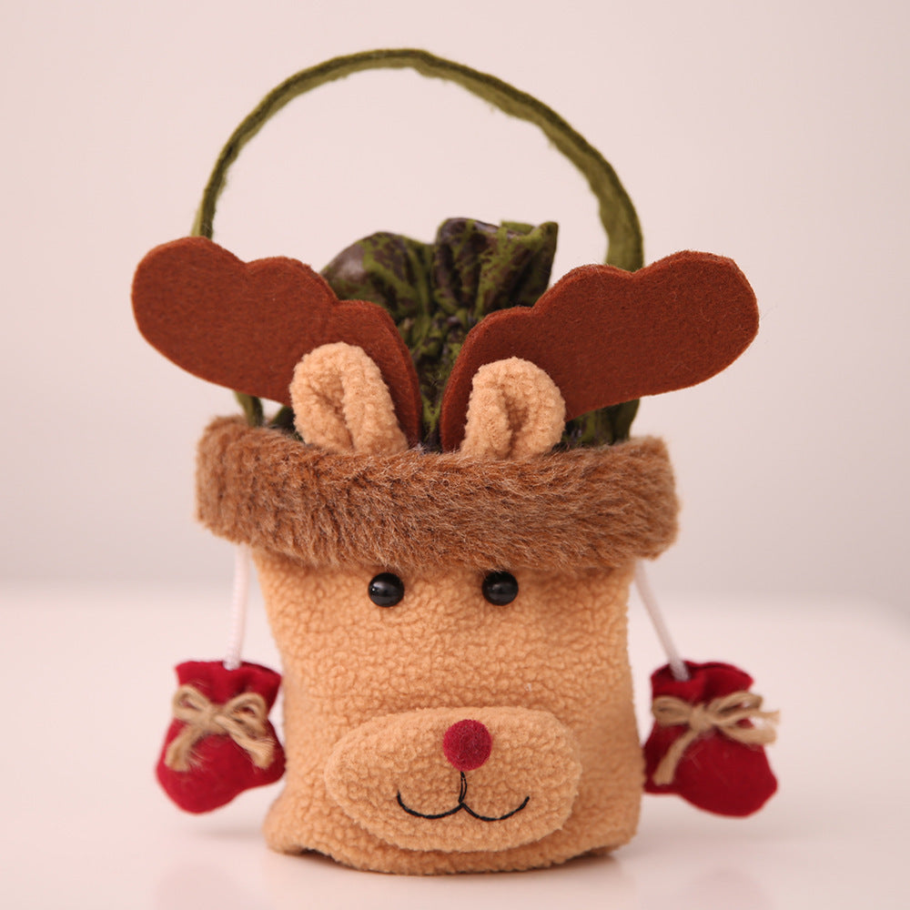 Christmas Apple Bags with Hand - Festive Holiday Decoration Set