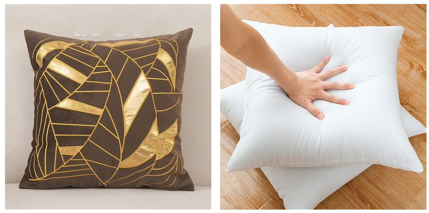 Dutch Velvet Gilded Pillow Case - Luxury Chemical Fiber Throw Pillow Cover