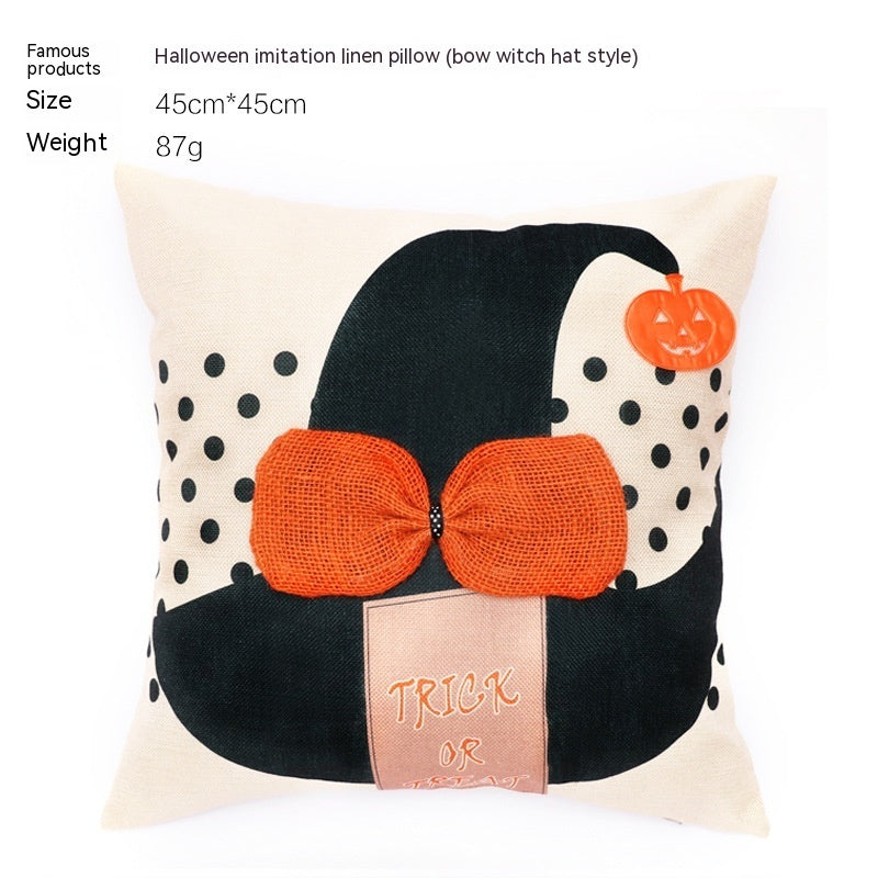 Halloween Fall Pillow Case - Nordic Geometric Pattern Decorative Throw Pillow Cover