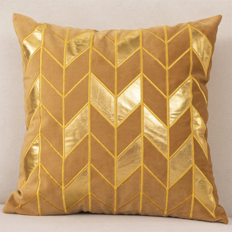 Dutch Velvet Gilded Pillow Case - Luxury Chemical Fiber Throw Pillow Cover
