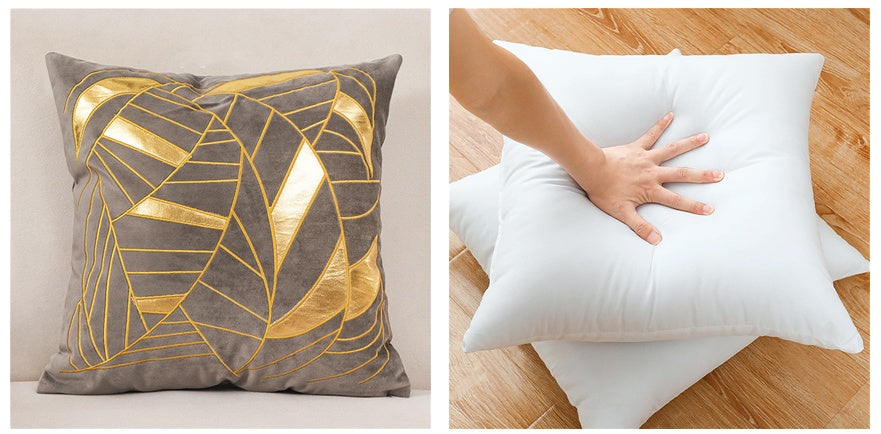 Dutch Velvet Gilded Pillow Case - Luxury Chemical Fiber Throw Pillow Cover