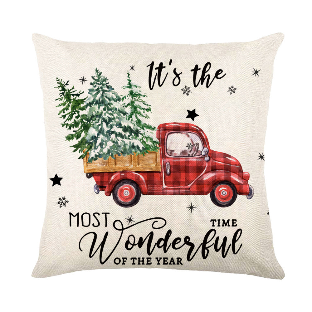Christmas Snowflake Throw Pillow Covers - Holiday Decorative Cushion Cases