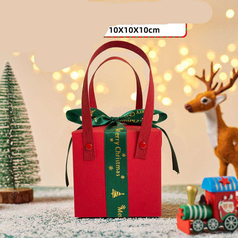 Christmas Gift Boxes Set - Festive Holiday Packaging with Ribbons & Bows