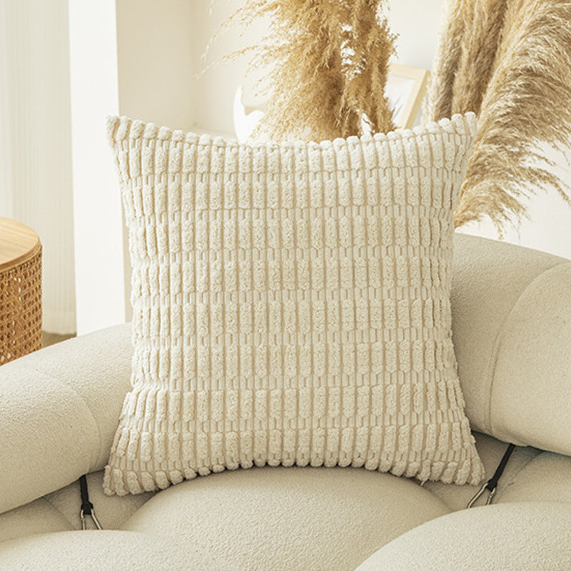 Soft Plush Corduroy Pillow Covers - Boho Design with Hidden Zipper