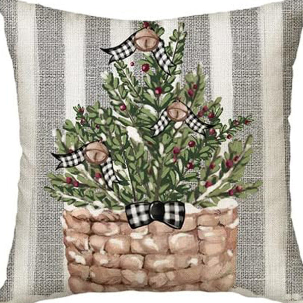 Nordic Style Pillow Cover - Linen & Peach Skin Velvet Super Soft