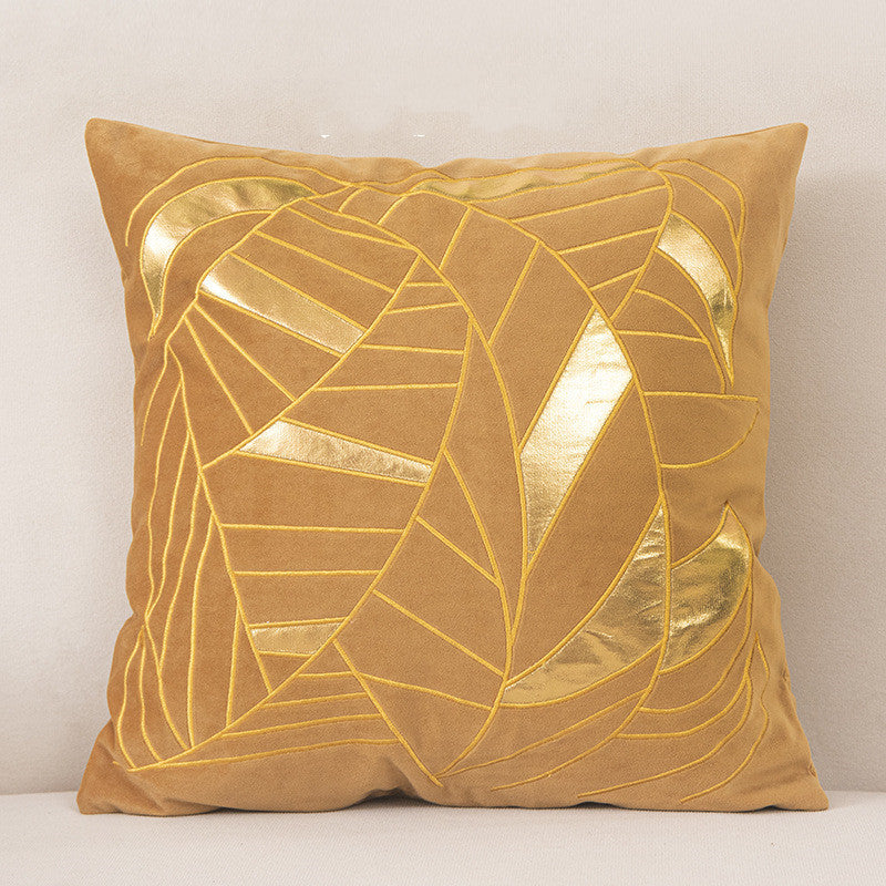 Dutch Velvet Gilded Pillow Case - Luxury Chemical Fiber Throw Pillow Cover