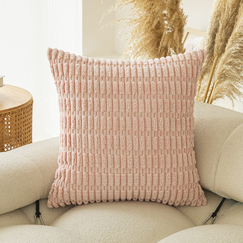 Soft Plush Corduroy Pillow Covers - Boho Design with Hidden Zipper