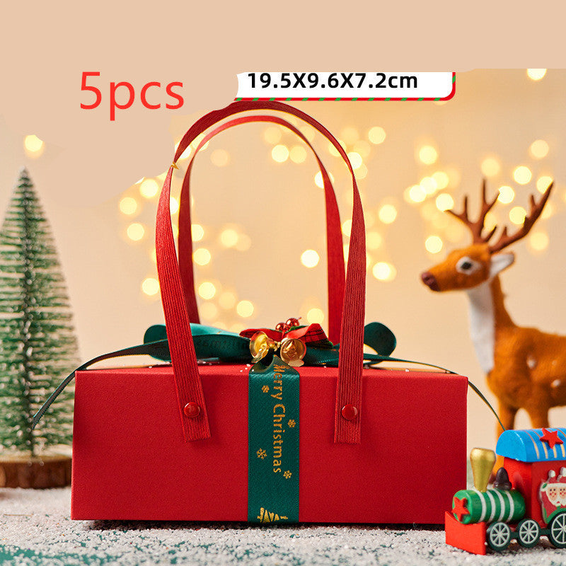 Christmas Gift Boxes Set - Festive Holiday Packaging with Ribbons & Bows