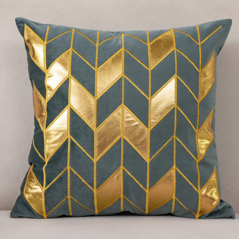 Dutch Velvet Gilded Pillow Case - Luxury Chemical Fiber Throw Pillow Cover