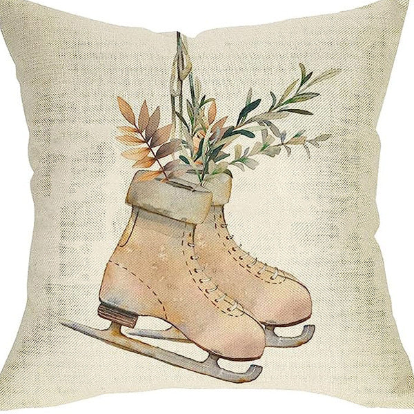 Nordic Style Pillow Cover - Linen & Peach Skin Velvet Super Soft