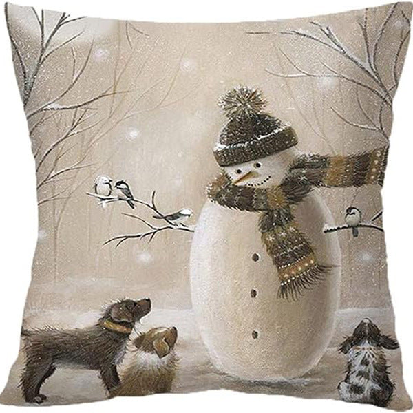 Nordic Style Pillow Cover - Linen & Peach Skin Velvet Super Soft