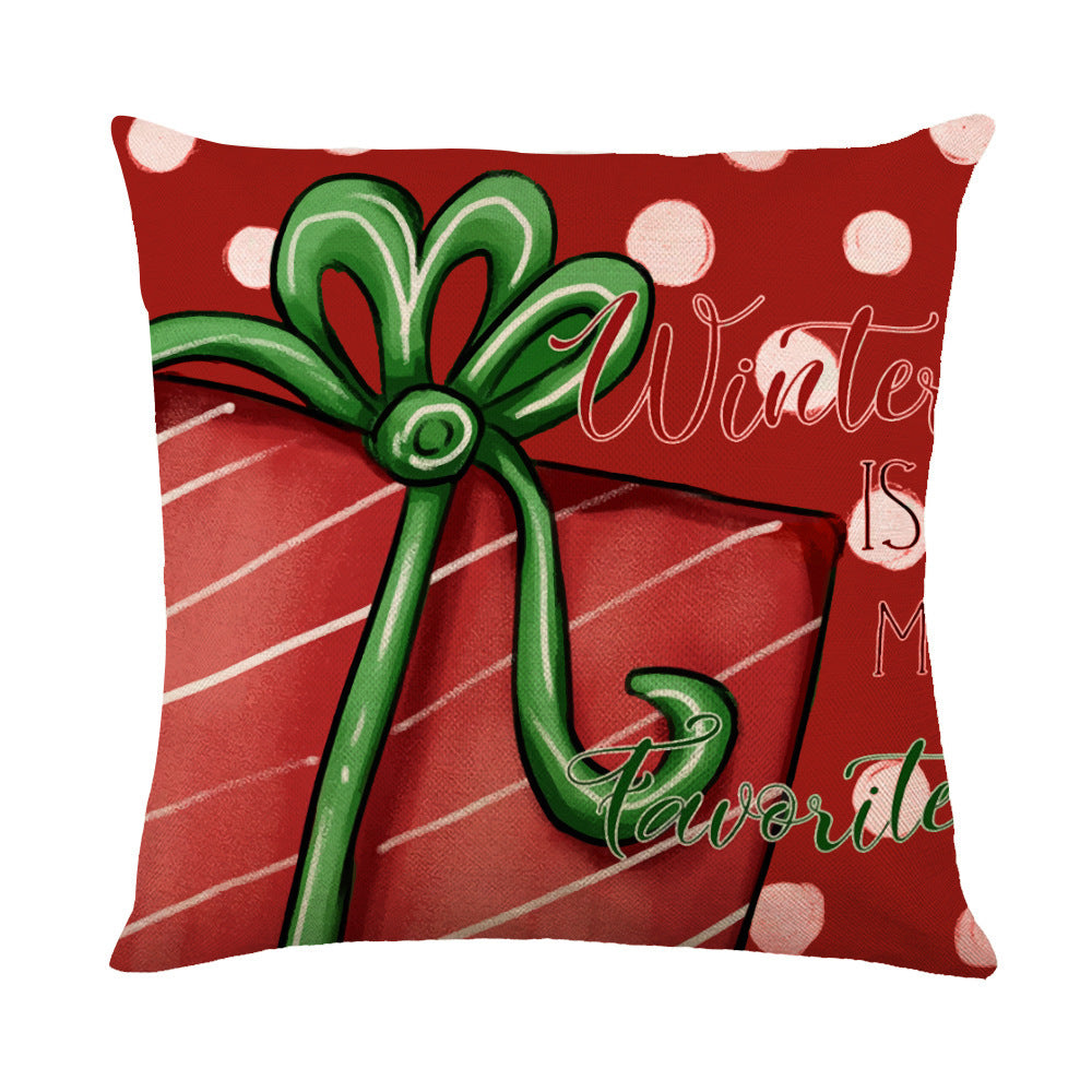Christmas Snowflake Throw Pillow Covers - Holiday Decorative Cushion Cases