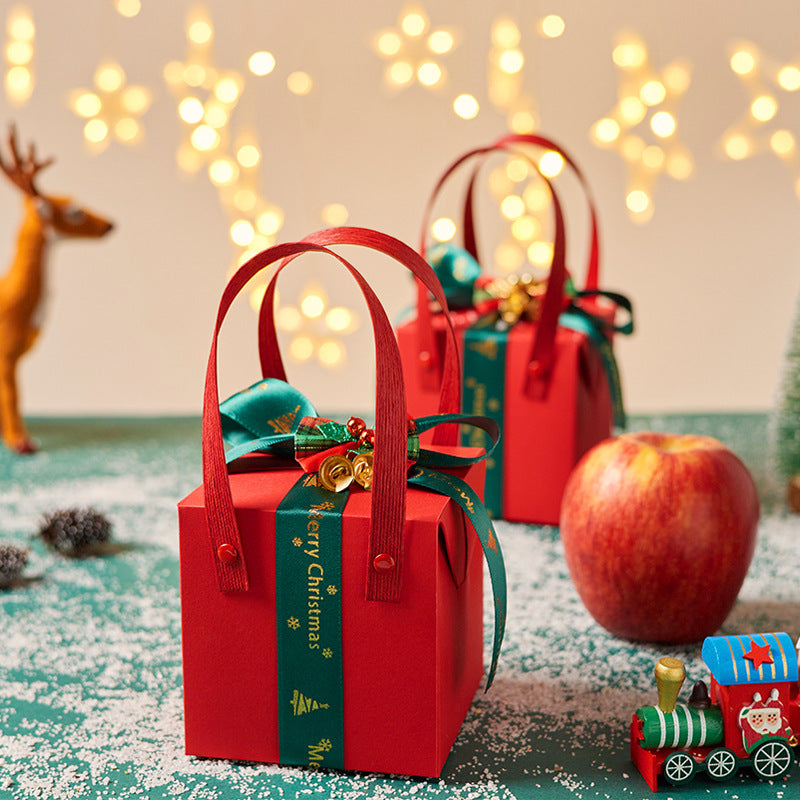 Christmas Gift Boxes Set - Festive Holiday Packaging with Ribbons & Bows
