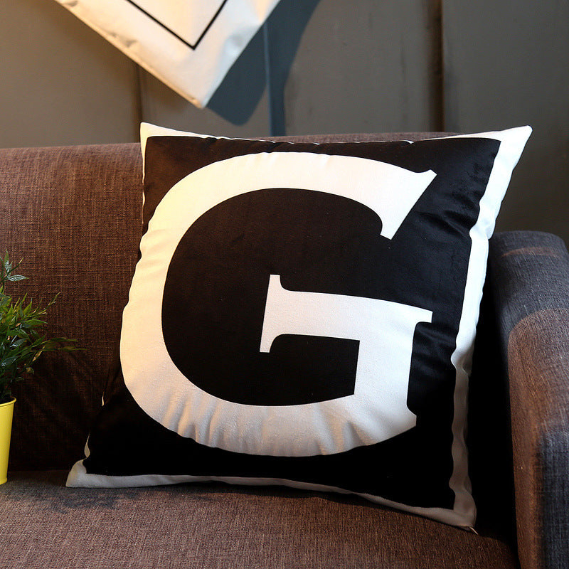 Modern Geometric Cushion Cover - Polyester Throw Pillow with PP Cotton Fill