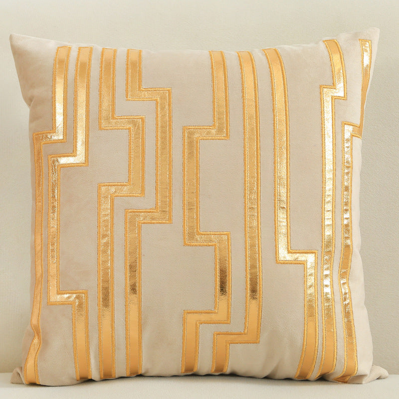 Dutch Velvet Gilded Pillow Case - Luxury Chemical Fiber Throw Pillow Cover