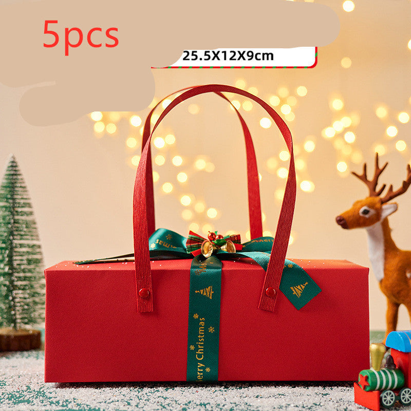 Christmas Gift Boxes Set - Festive Holiday Packaging with Ribbons & Bows