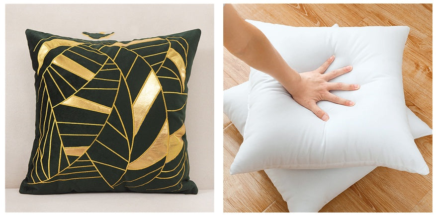Dutch Velvet Gilded Pillow Case - Luxury Chemical Fiber Throw Pillow Cover