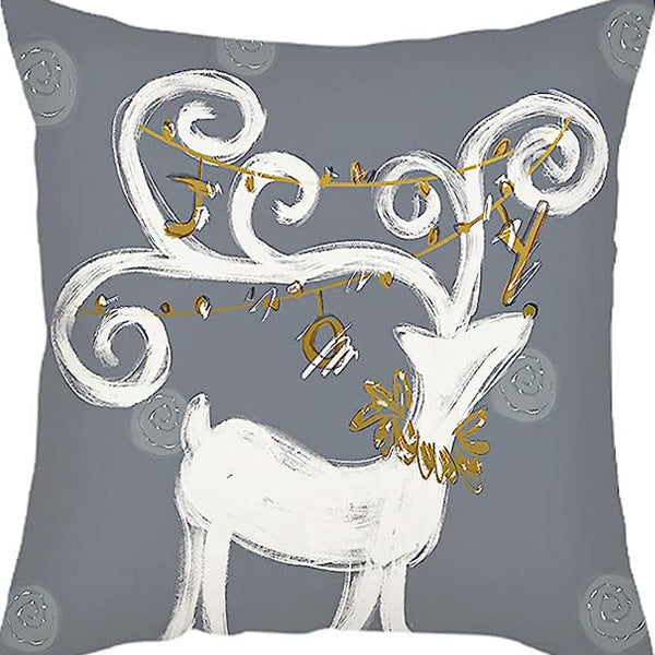Nordic Style Pillow Cover - Linen & Peach Skin Velvet Super Soft