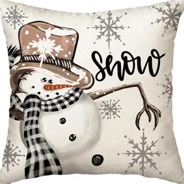 Nordic Style Pillow Cover - Linen & Peach Skin Velvet Super Soft