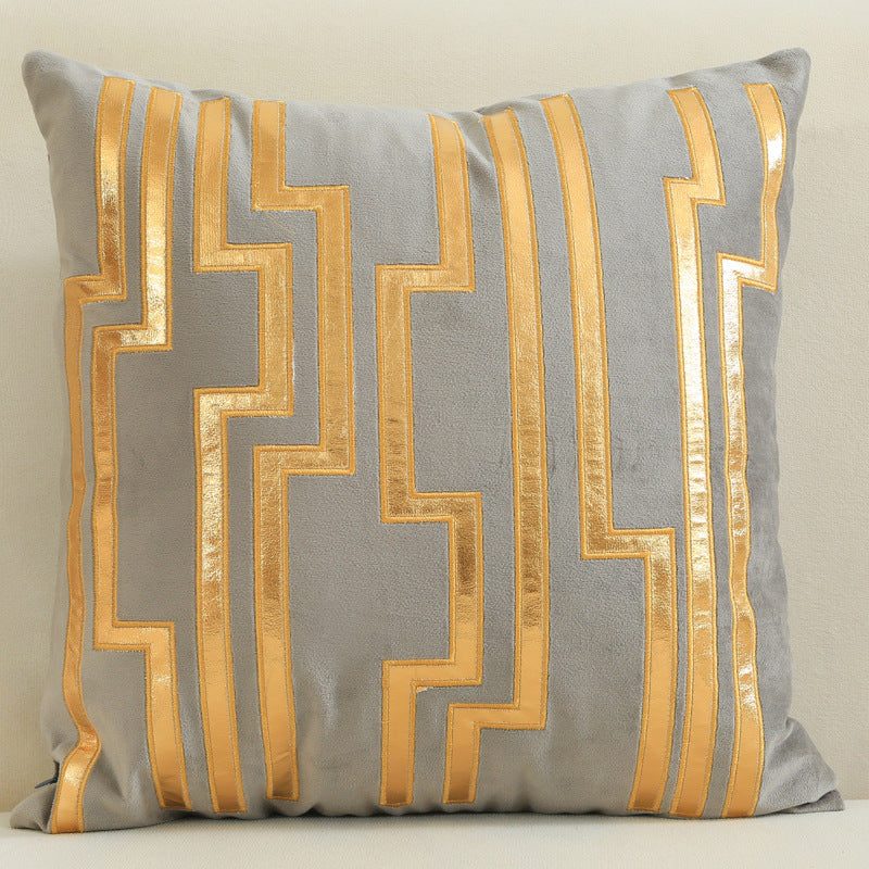 Dutch Velvet Gilded Pillow Case - Luxury Chemical Fiber Throw Pillow Cover
