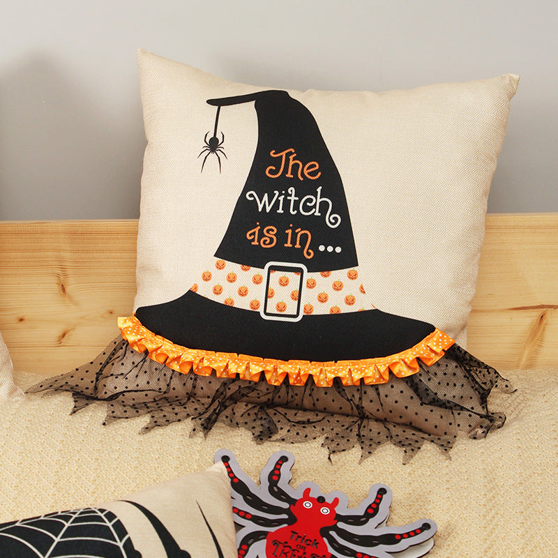 Halloween Fall Pillow Case - Nordic Geometric Pattern Decorative Throw Pillow Cover