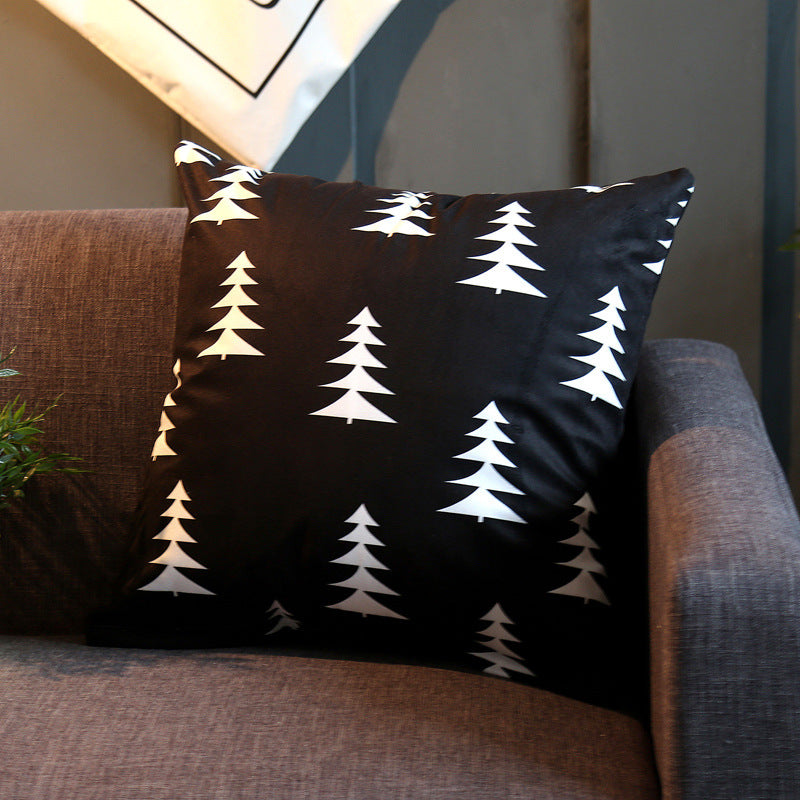 Modern Geometric Cushion Cover - Polyester Throw Pillow with PP Cotton Fill