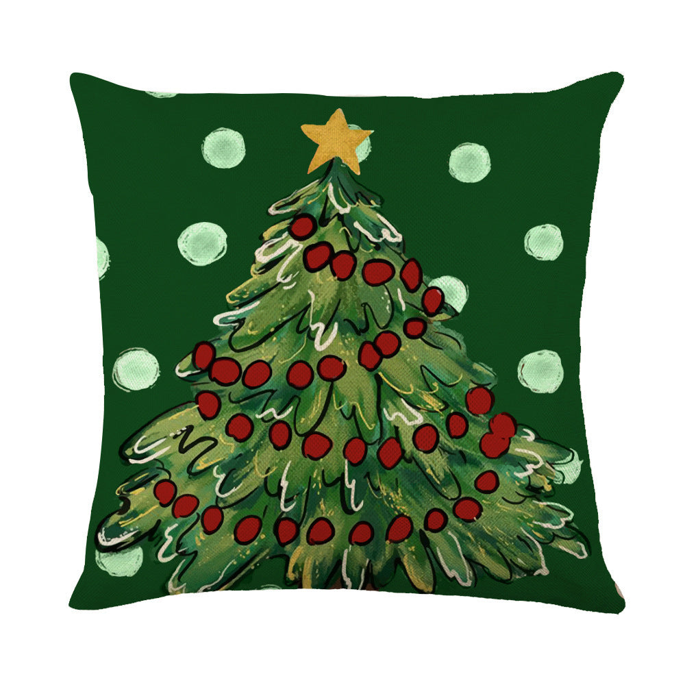 Christmas Snowflake Throw Pillow Covers - Holiday Decorative Cushion Cases