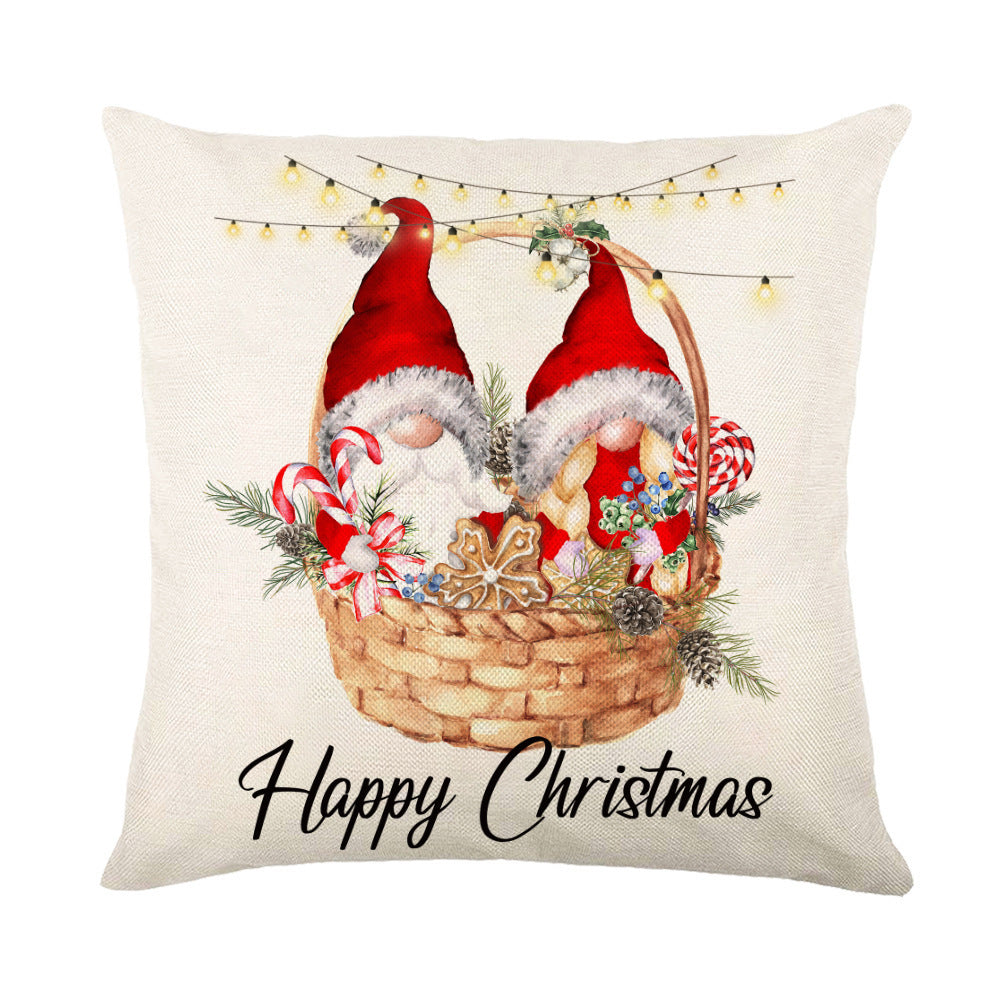 Christmas Snowflake Throw Pillow Covers - Holiday Decorative Cushion Cases
