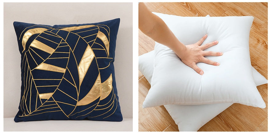 Dutch Velvet Gilded Pillow Case - Luxury Chemical Fiber Throw Pillow Cover