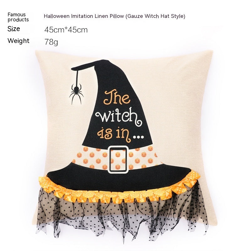 Halloween Fall Pillow Case - Nordic Geometric Pattern Decorative Throw Pillow Cover
