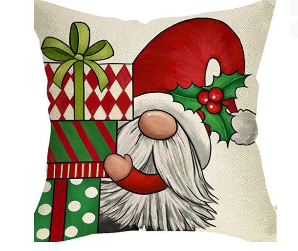 Christmas Snowflake Throw Pillow Covers - Holiday Decorative Cushion Cases