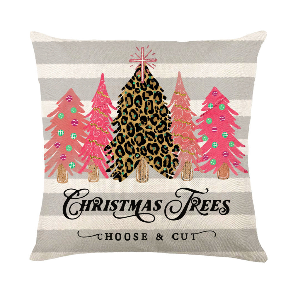 Christmas Snowflake Throw Pillow Covers - Holiday Decorative Cushion Cases
