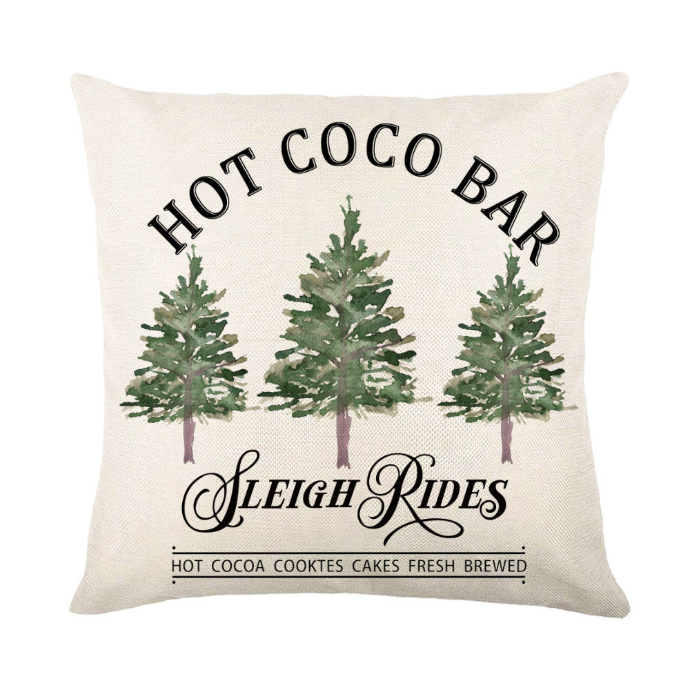 Christmas Snowflake Throw Pillow Covers - Holiday Decorative Cushion Cases