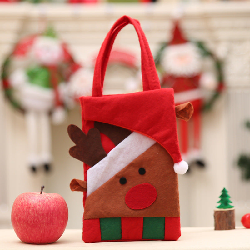Christmas Cartoon Character Gift Bags - Festive Holiday Handbags Set