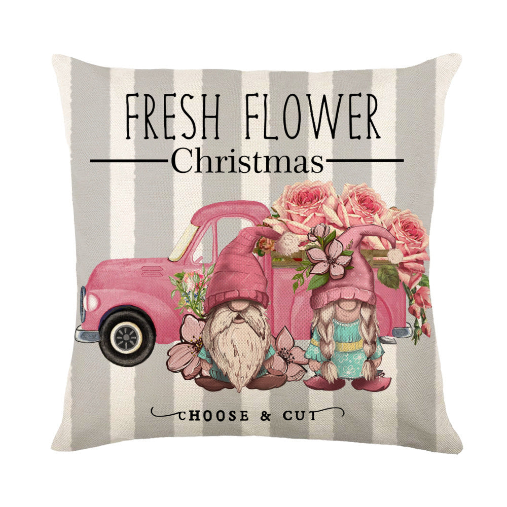 Christmas Snowflake Throw Pillow Covers - Holiday Decorative Cushion Cases