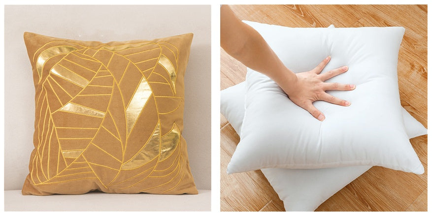 Dutch Velvet Gilded Pillow Case - Luxury Chemical Fiber Throw Pillow Cover