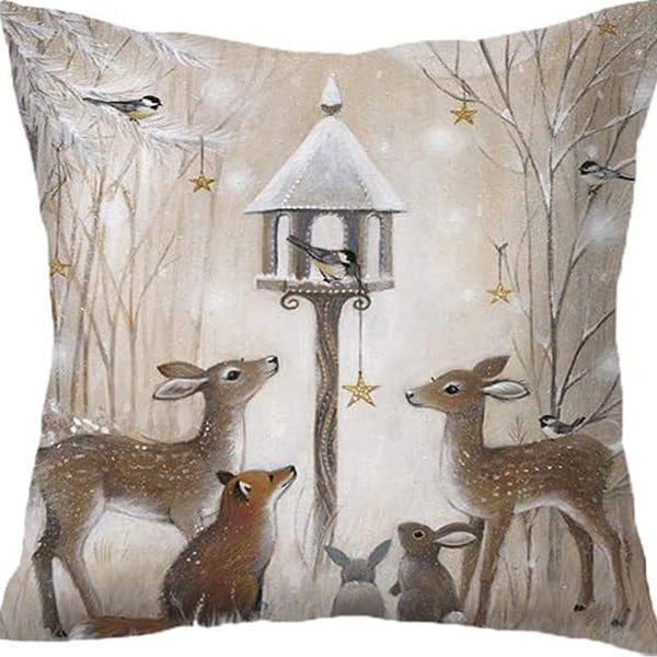 Nordic Style Pillow Cover - Linen & Peach Skin Velvet Super Soft