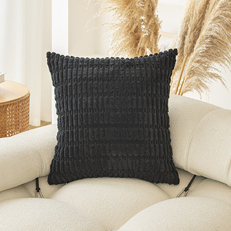 Soft Plush Corduroy Pillow Covers - Boho Design with Hidden Zipper