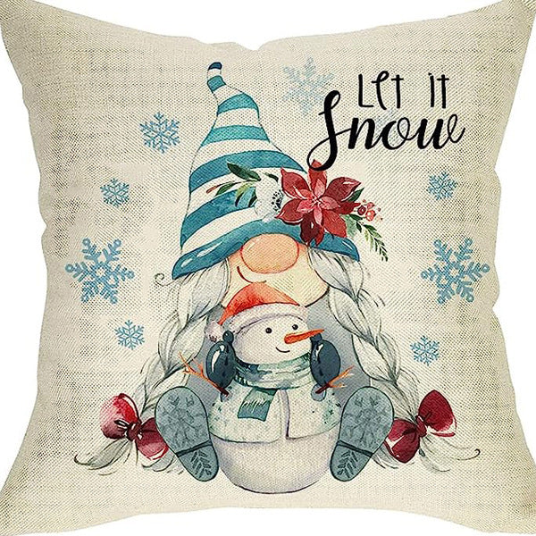 Nordic Style Pillow Cover - Linen & Peach Skin Velvet Super Soft