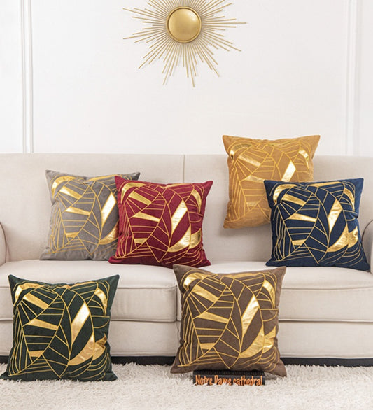 Dutch Velvet Gilded Pillow Case - Luxury Chemical Fiber Throw Pillow Cover