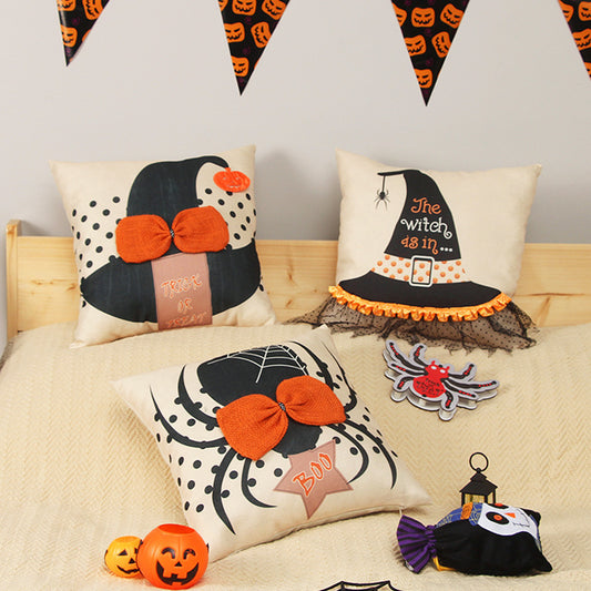 Halloween Fall Pillow Case - Nordic Geometric Pattern Decorative Throw Pillow Cover